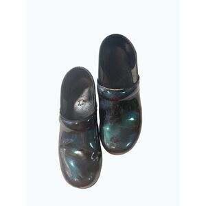 DANSKO professional Petrol Patent Clogs Green 38 US 7.5 8